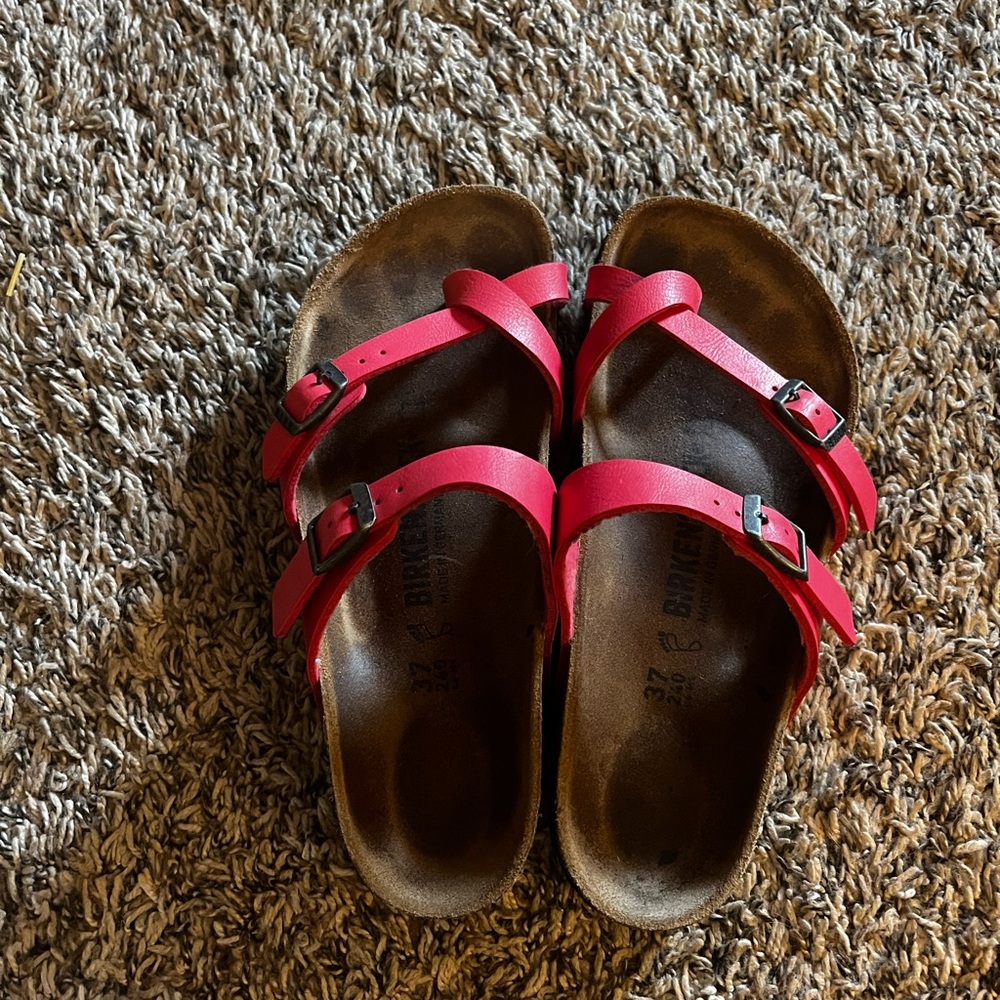 Hot pink Birkenstock Sandals